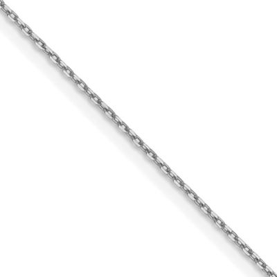 Belk & Co 14K White Gold 0.8mm Diamond-cut Forzantine Cable Chain Necklace, 20 in
