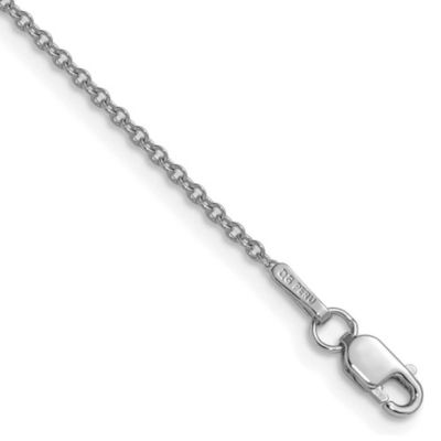 Belk & Co 14K White Gold 1.5mm Cable Chain Necklace, 20 in