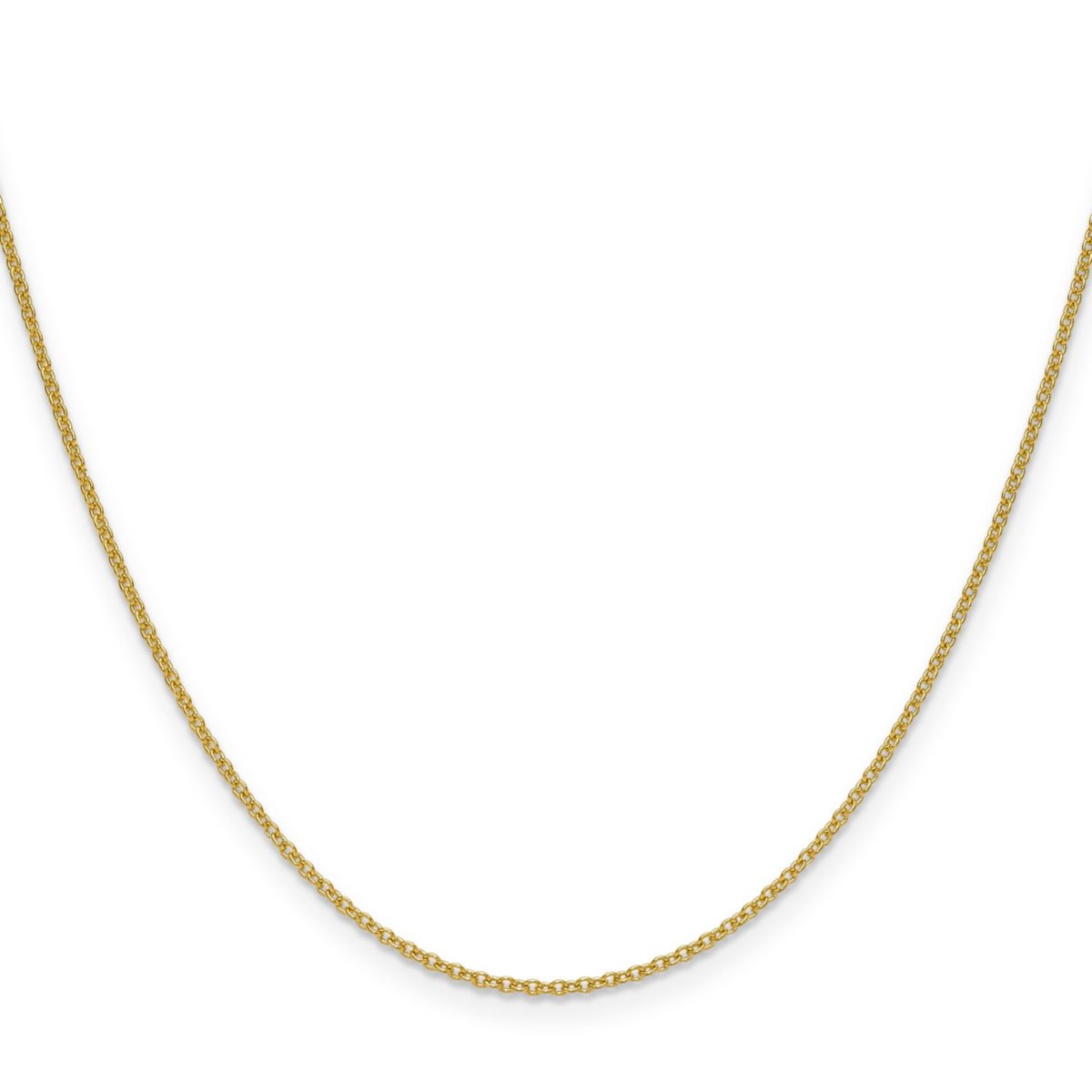 14K Yellow Gold 1.5mm Cable Chain Necklace