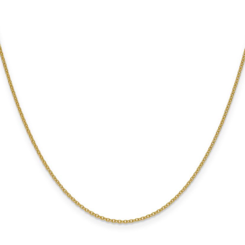 14K Yellow Gold 1.5mm Cable Chain Necklace