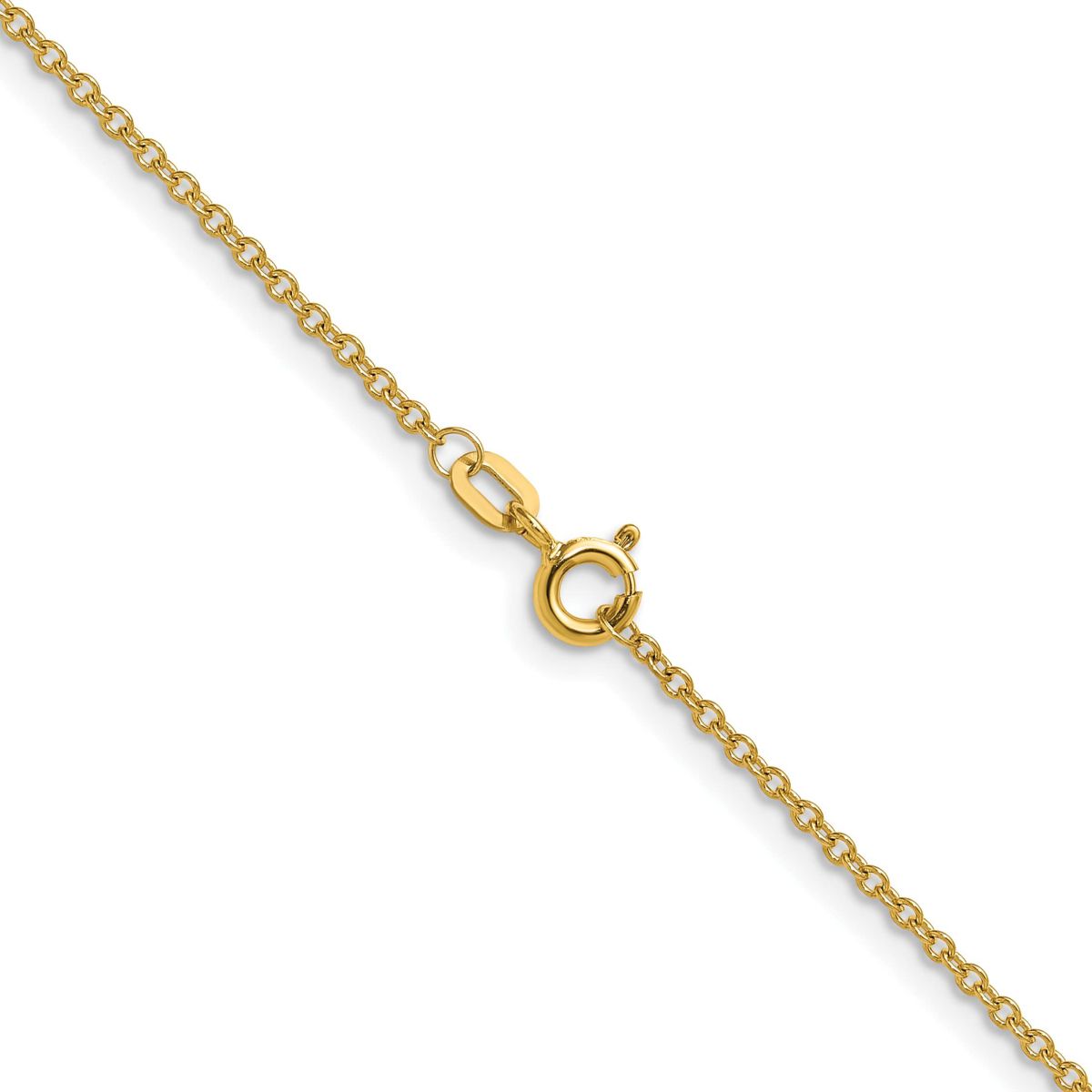 14K Yellow Gold 1.5mm Cable Chain Necklace
