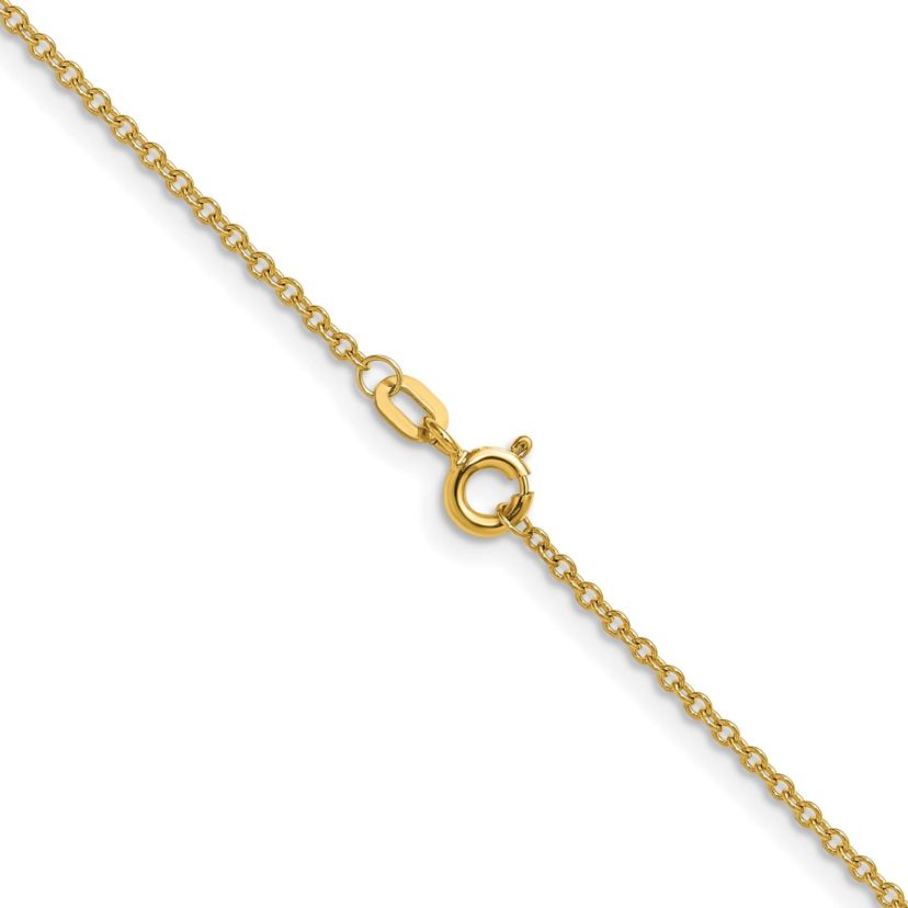 14K Yellow Gold 1.5mm Cable Chain Necklace