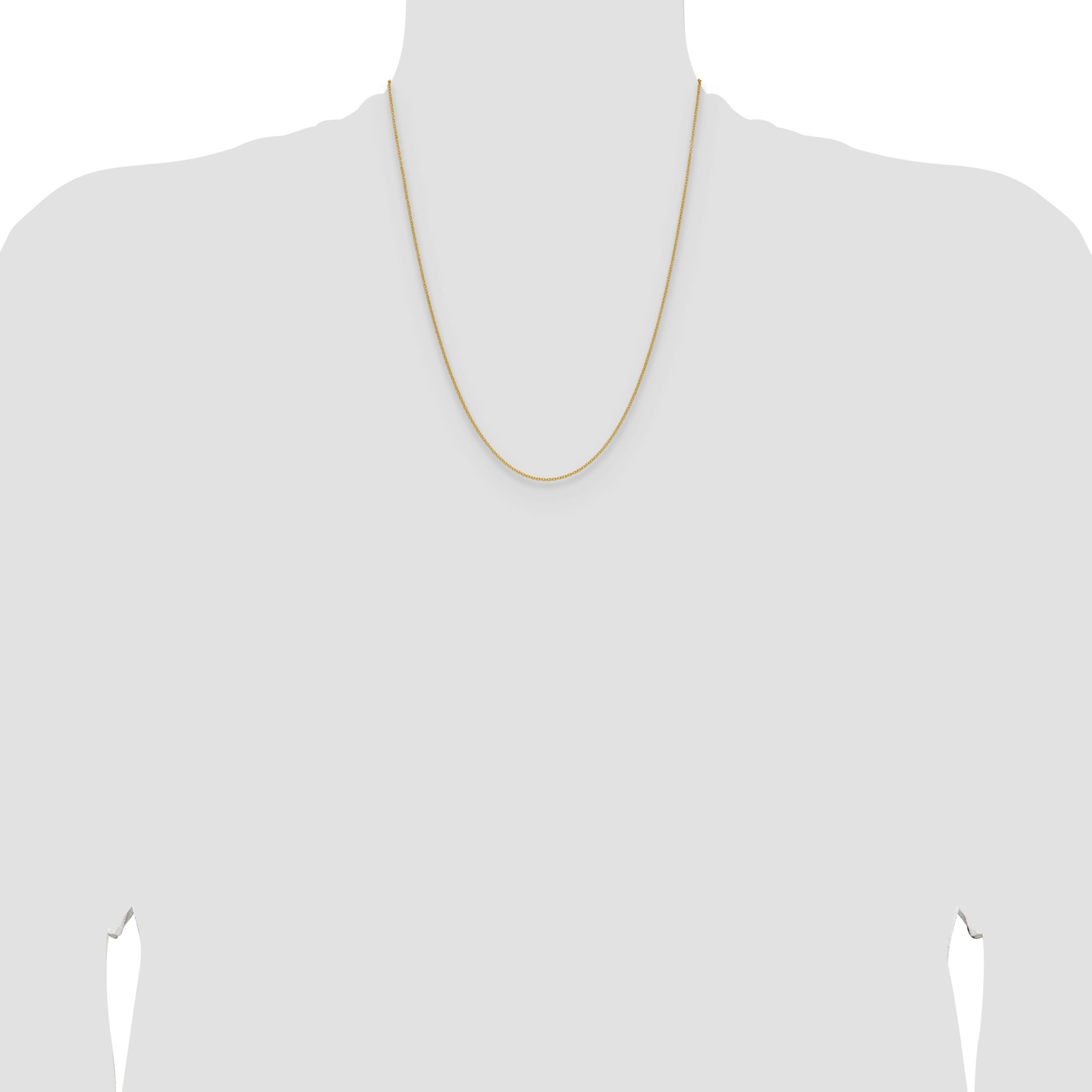 14K Yellow Gold 1.5mm Cable Chain Necklace