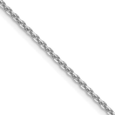 Belk & Co 14K White Gold 1.4mm Diamond-cut Forzantine Cable Chain Necklace, 20 in