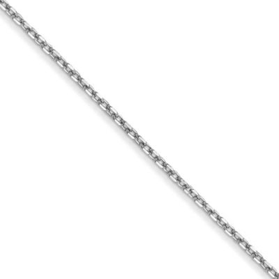 Belk & Co 14K White Gold 1mm Diamond-cut Forzantine Cable Chain Necklace
