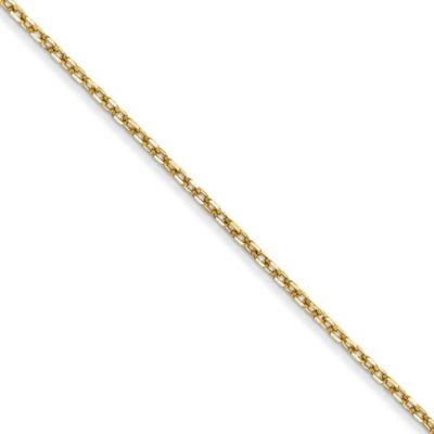 Belk & Co 14K Yellow Gold 1mm Diamond-cut Forzantine Cable Chain Necklace