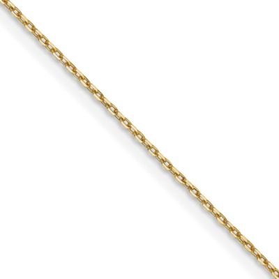 Belk & Co 14K Yellow Gold 0.8mm Diamond-cut Forzantine Cable Chain Necklace, 20 in