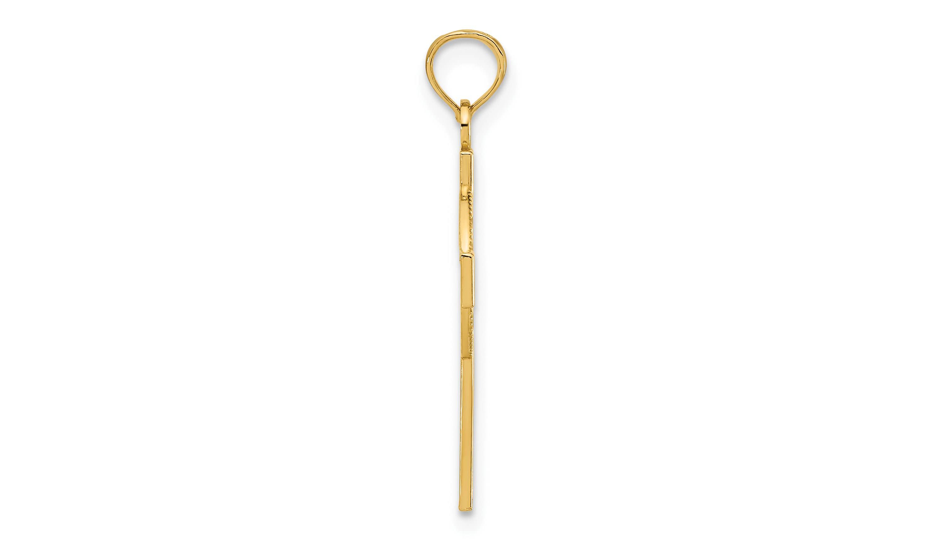 14K Gold Celtic Cross Pendant