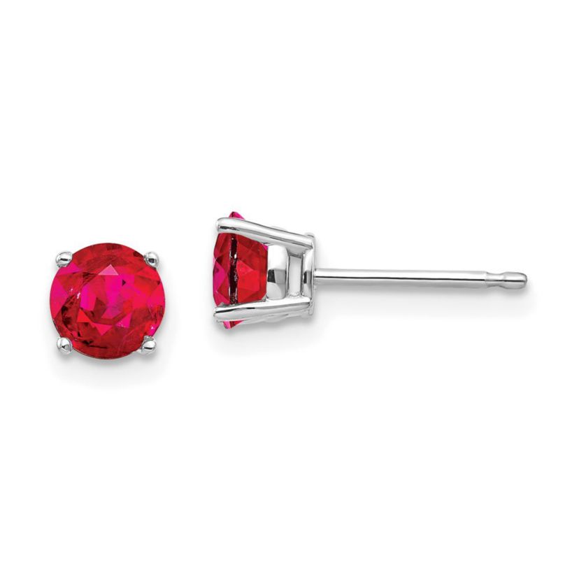 1.34 ct. t.w. Ruby Earrings in 14K Gold