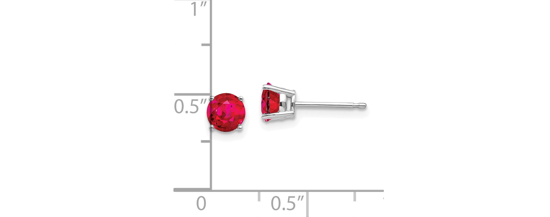 1.34 ct. t.w. Ruby Earrings in 14K Gold