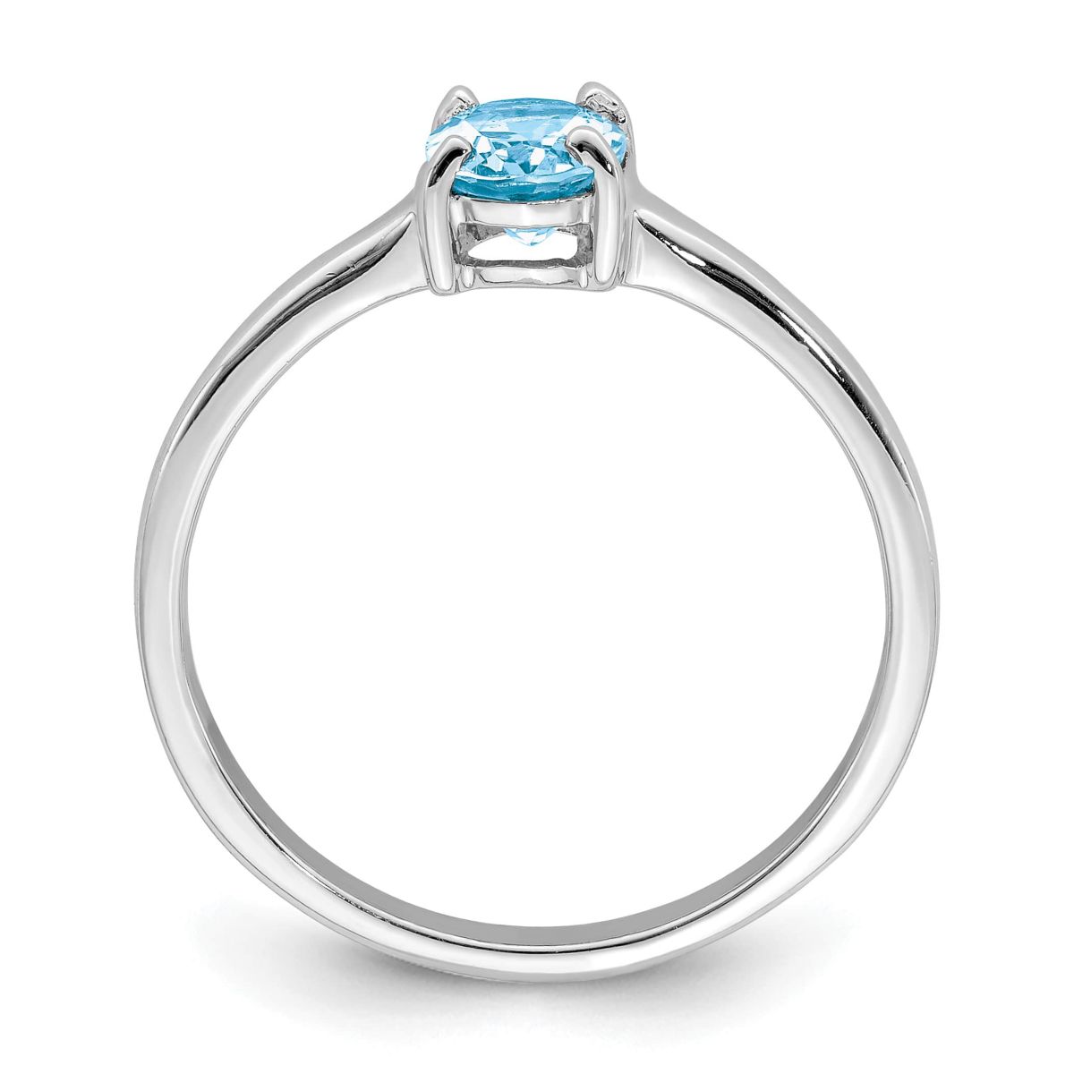 1.92 ct. t.w. Light Swiss Blue Topaz Ring in Rhodium-plated Sterling Silver