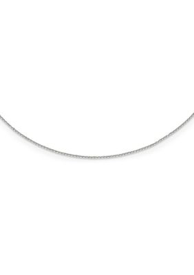 14K Gold Millimeter Diamond Cut Adjustable Cable Chain