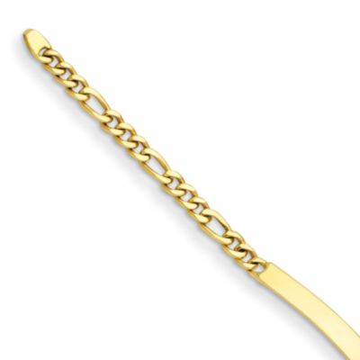 Belk & Co 14K Yellow Gold 4.8mm ID Figaro 7.5 Inch Bracelet