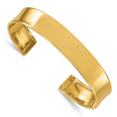 Belk & Co 14K Yellow Gold Polished 10.4mm Cuff Bangle