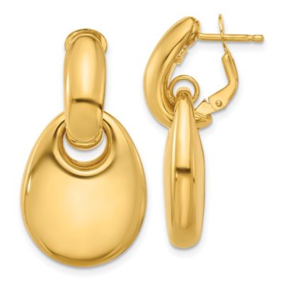 Belk & Co 14K Yellow Gold Fancy Dangle Leverback Earrings