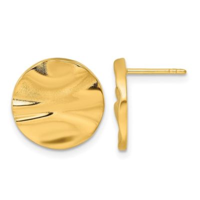 Belk & Co 14K Yellow Gold Polished Circle Earrings