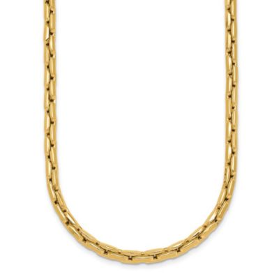 Belk & Co 14K Yellow Gold Polished Fancy 4mm Link Necklace