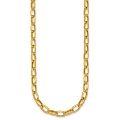 Belk & Co 14K Yellow Gold Polished Open Oval Link 18-inch Necklace