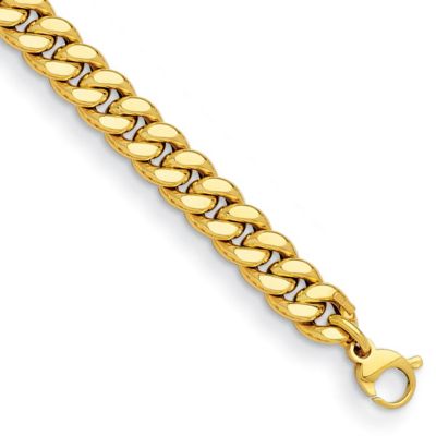 Belk & Co. 14K Yellow Gold 8.8mm Curb 8 Inch Bracelet | belk