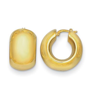 Belk & Co 14K Yellow Gold 24mm Round Hoop Earrings