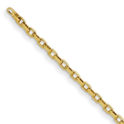 Belk & Co 14K Yellow Gold 4.6mm Oval Link 7.5 Inch Bracelet