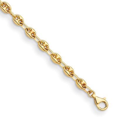 Belk & Co 14K Yellow Gold 5mm Anchor Link 7.5 Inch Bracelet