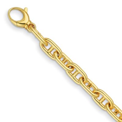 Belk & Co Men's 14K Yellow Gold 10mm Anchor Link 8 Inch Bracelet