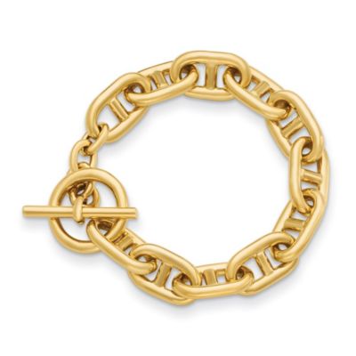 Belk & Co Men's 14K Yellow Gold Anchor Link 12.5mm 8.5 Inch Toggle Bracelet