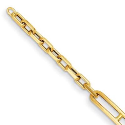 Belk & Co 14K Yellow Gold Mixed Link 8 Inch Bracelet