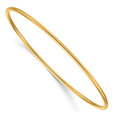 Belk & Co 14K Yellow Gold 2mm Slip-on Bangle