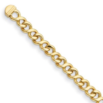 Belk & Co Men's 14K Yellow Gold 8.5mm Curb Link 8 Inch Bracelet