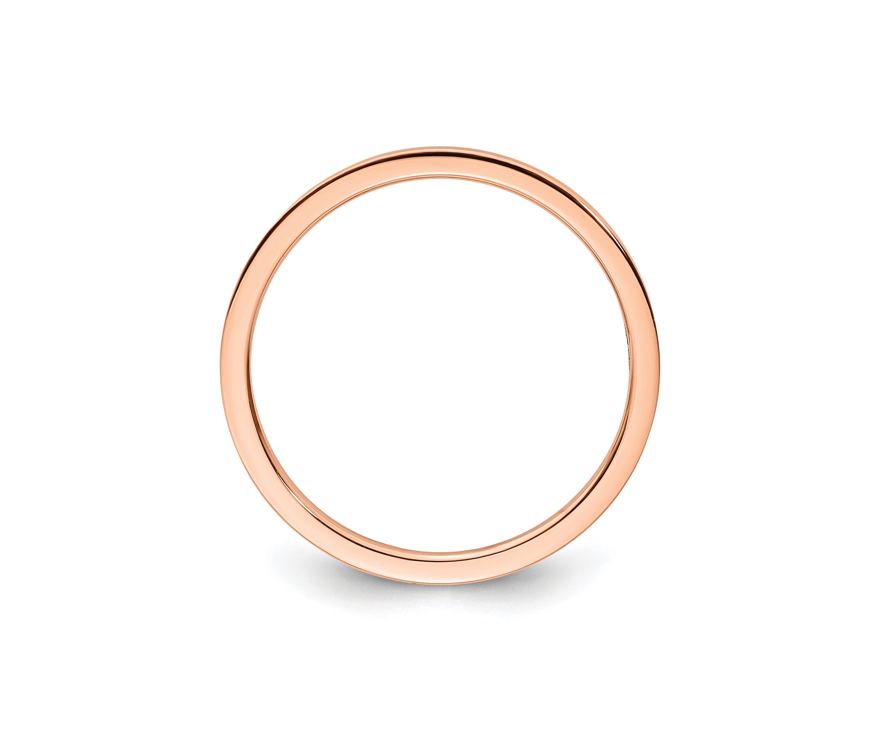 10K Gold 1.2mm Flat Stackable Band