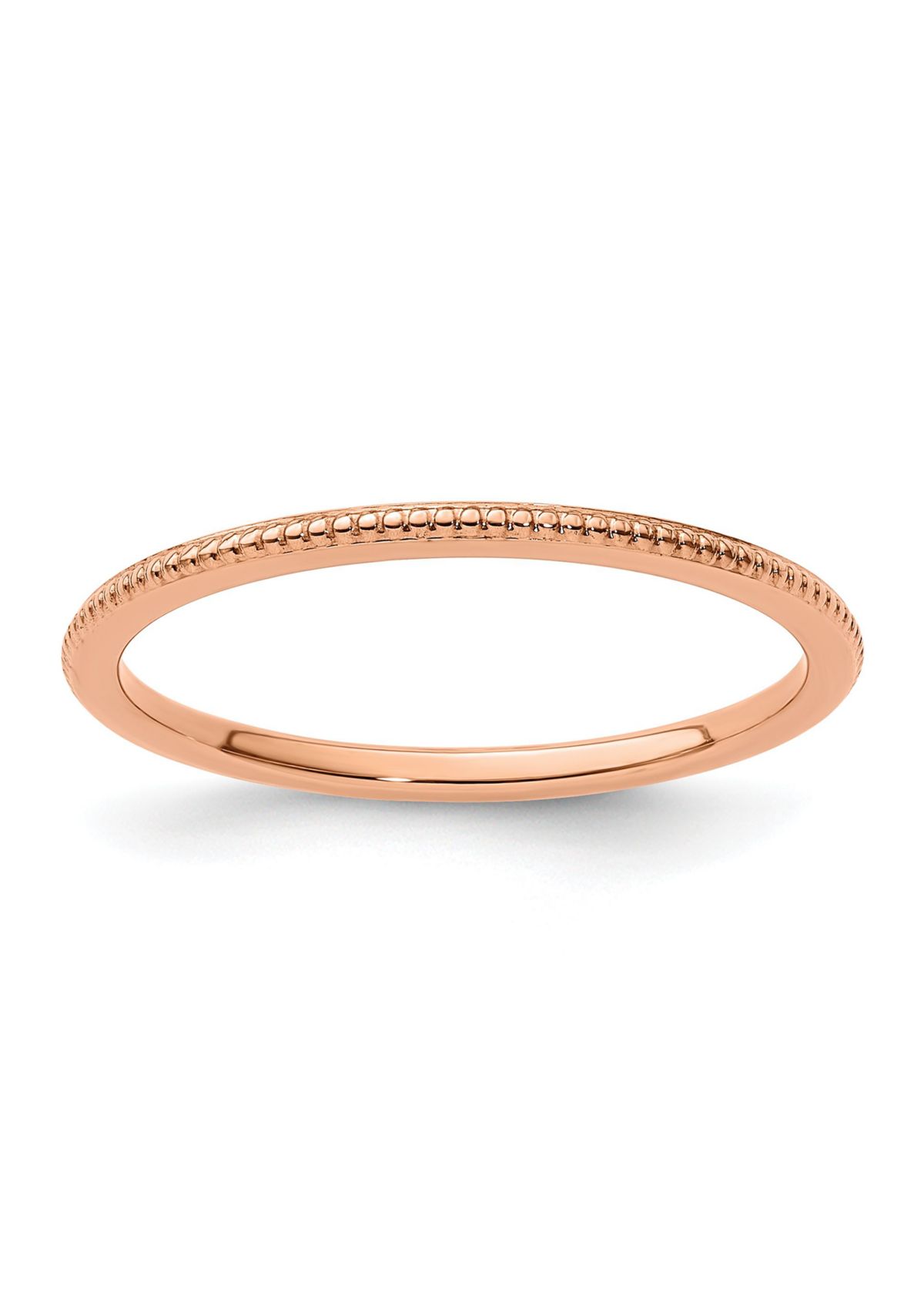 10K Gold 1.2mm Bead Stackable Band