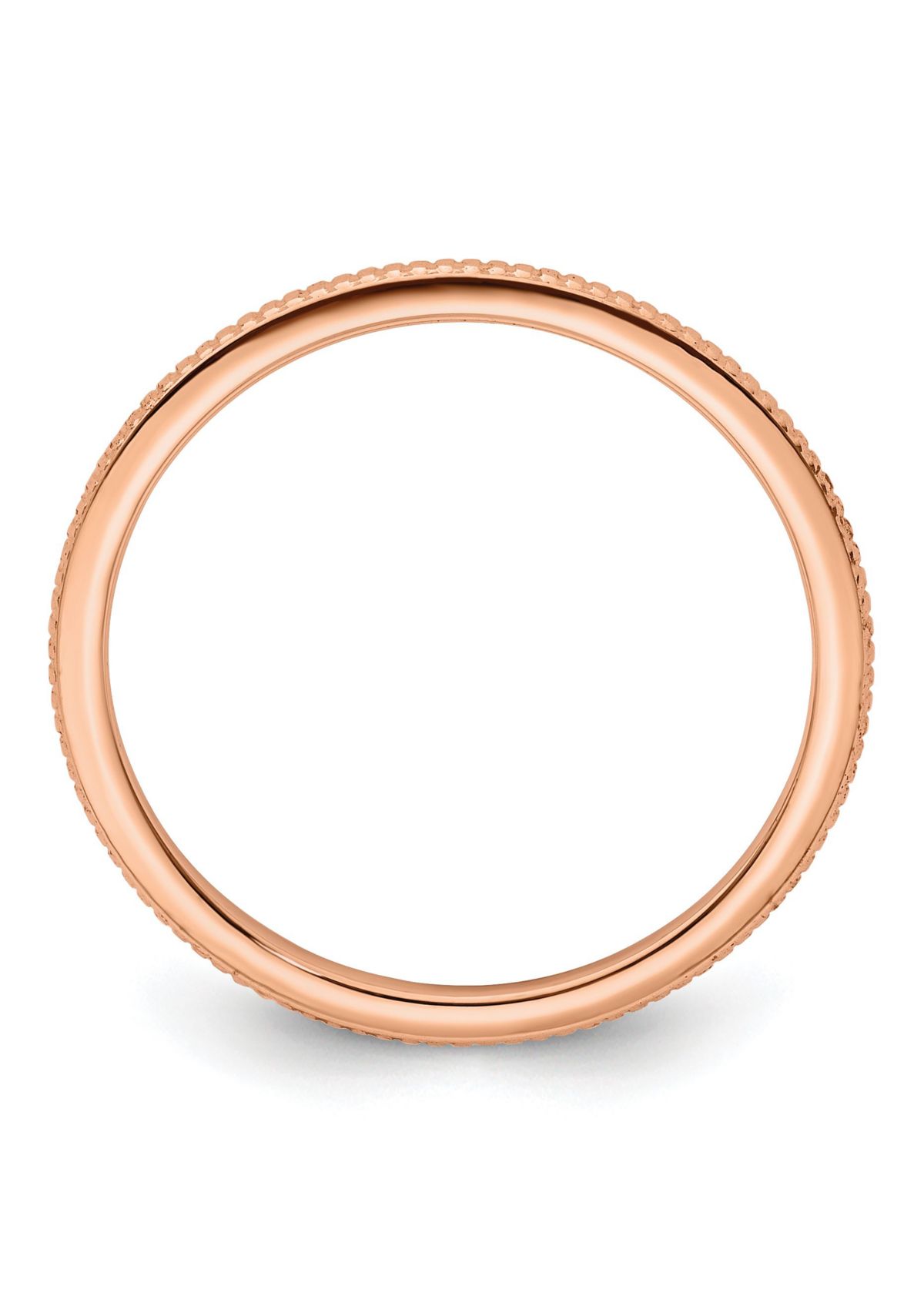 10K Gold 1.2mm Bead Stackable Band