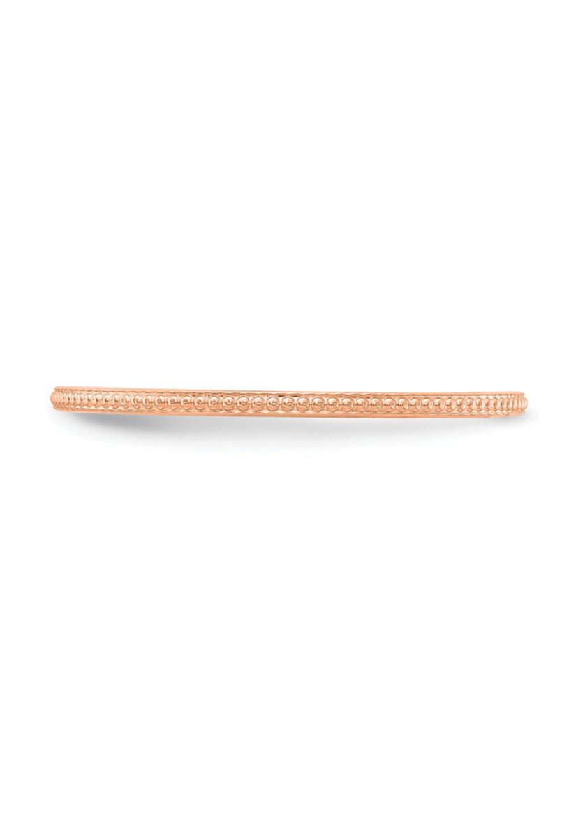 10K Gold 1.2mm Bead Stackable Band