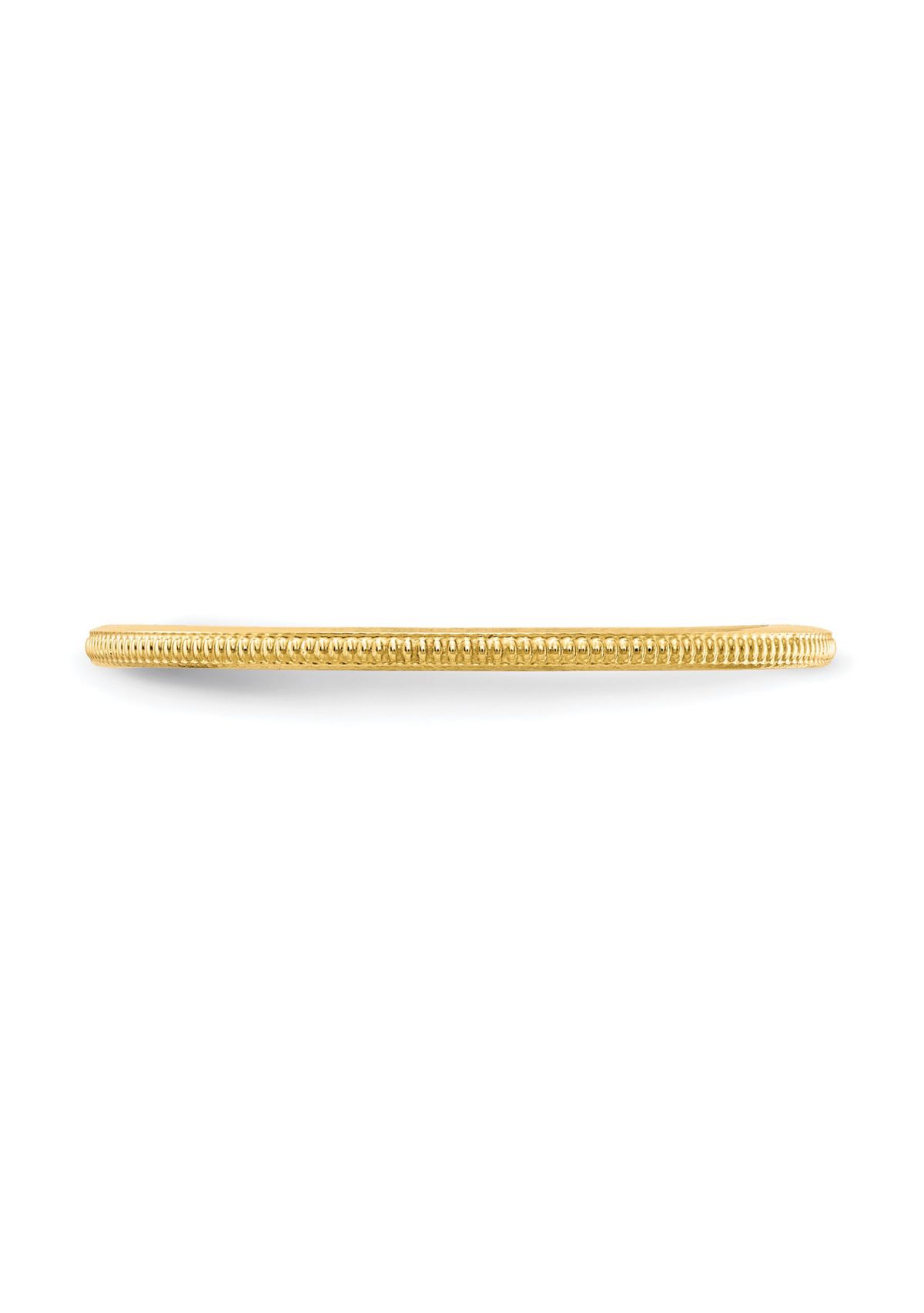 10K Gold 1.2mm Milgrain Stackable Band