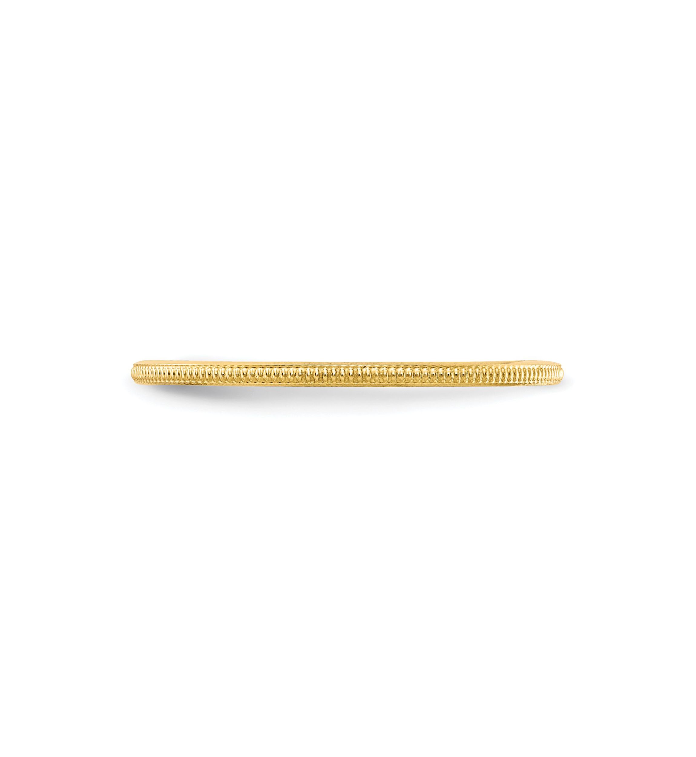 10K Gold 1.2mm Milgrain Stackable Band