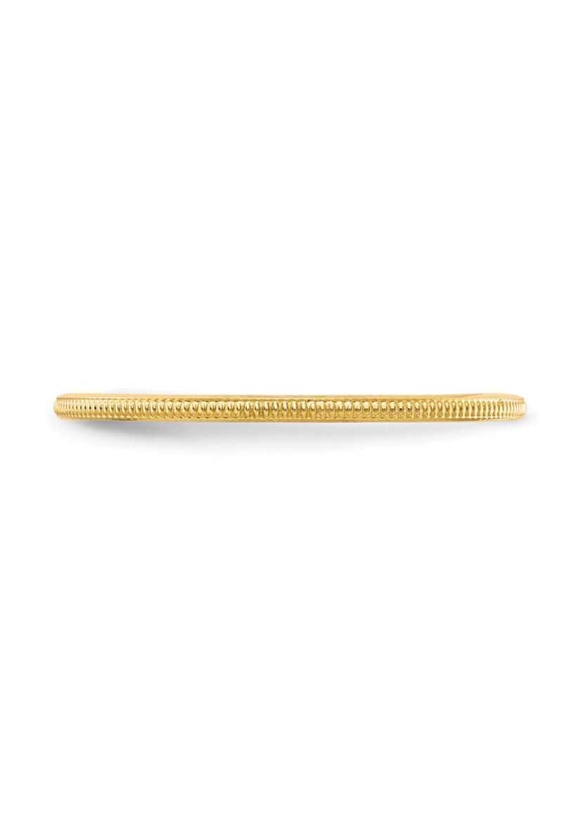 10K Gold 1.2mm Milgrain Stackable Band