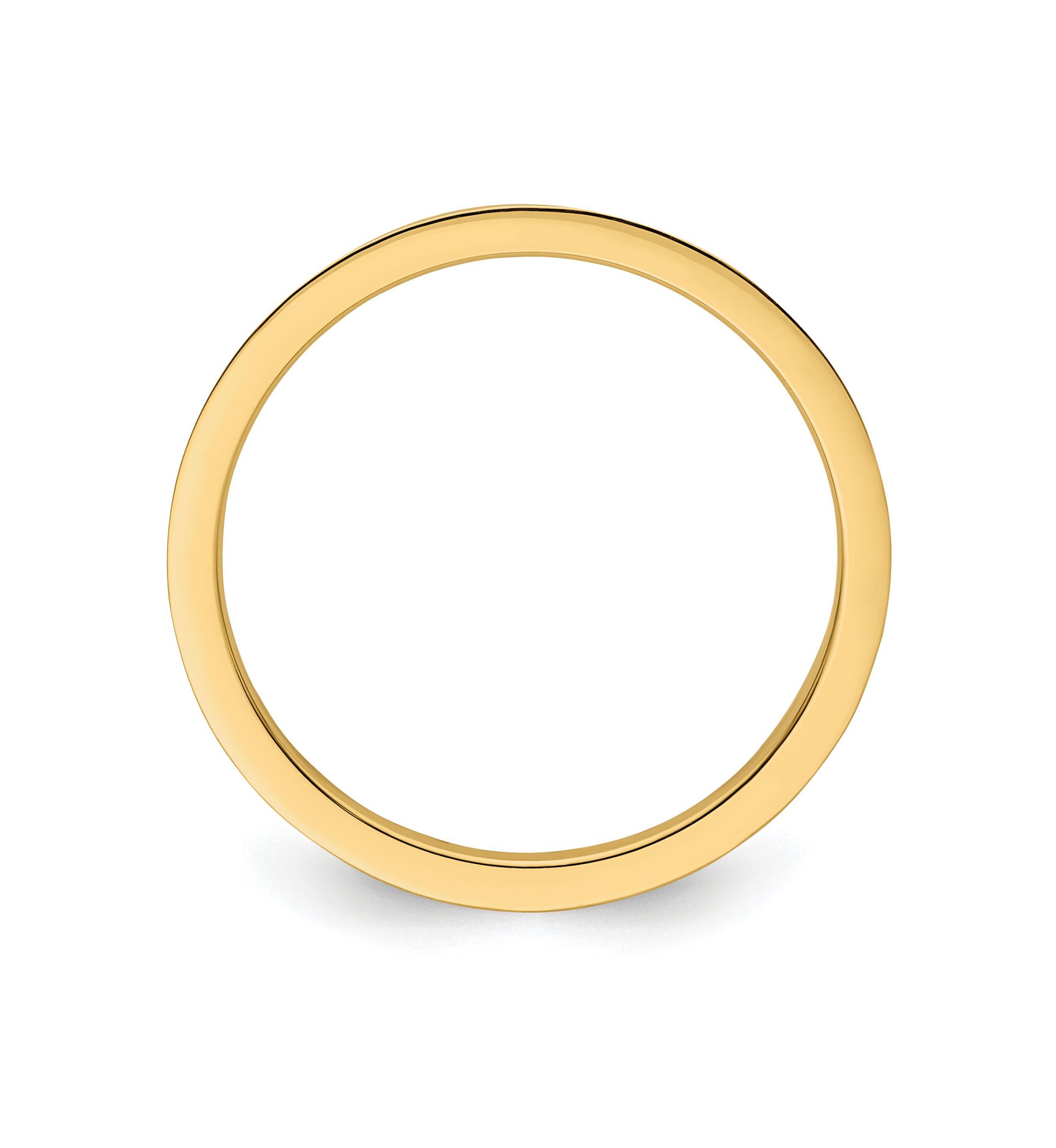 10K Gold 1.2mm Criss-Cross Pattern Stackable Band