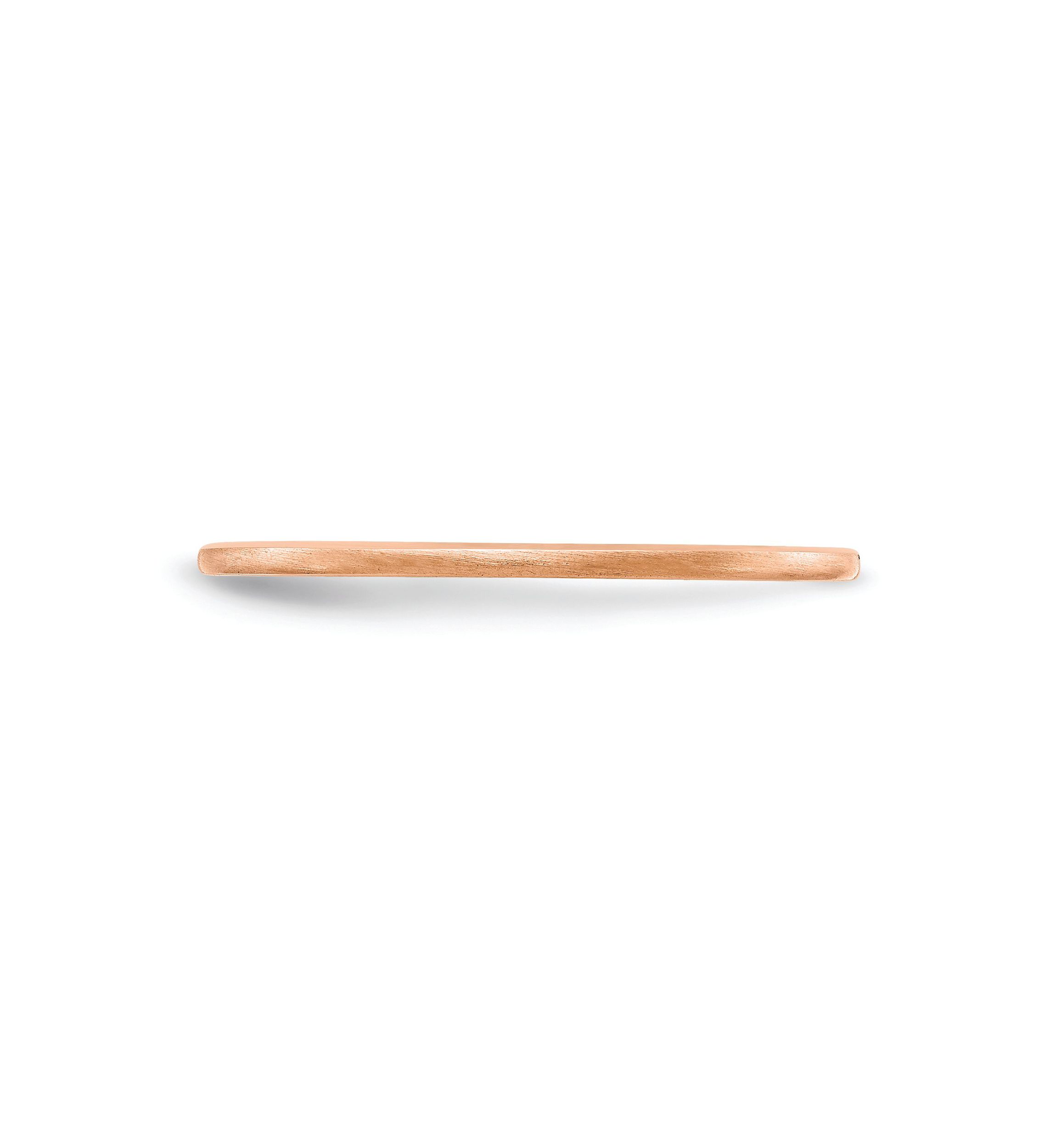 10K Gold 1.2mm Half Round Satin Stackable Band