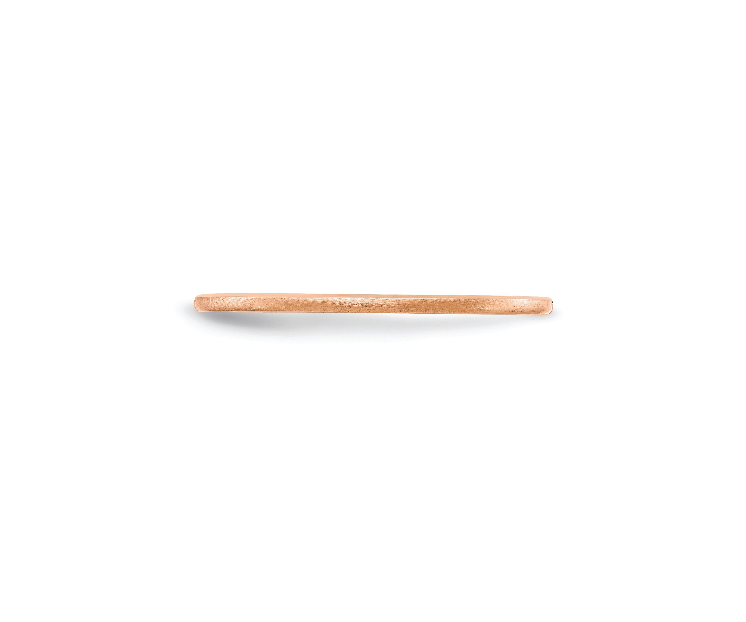 10K Gold 1.2mm Half Round Satin Stackable Band