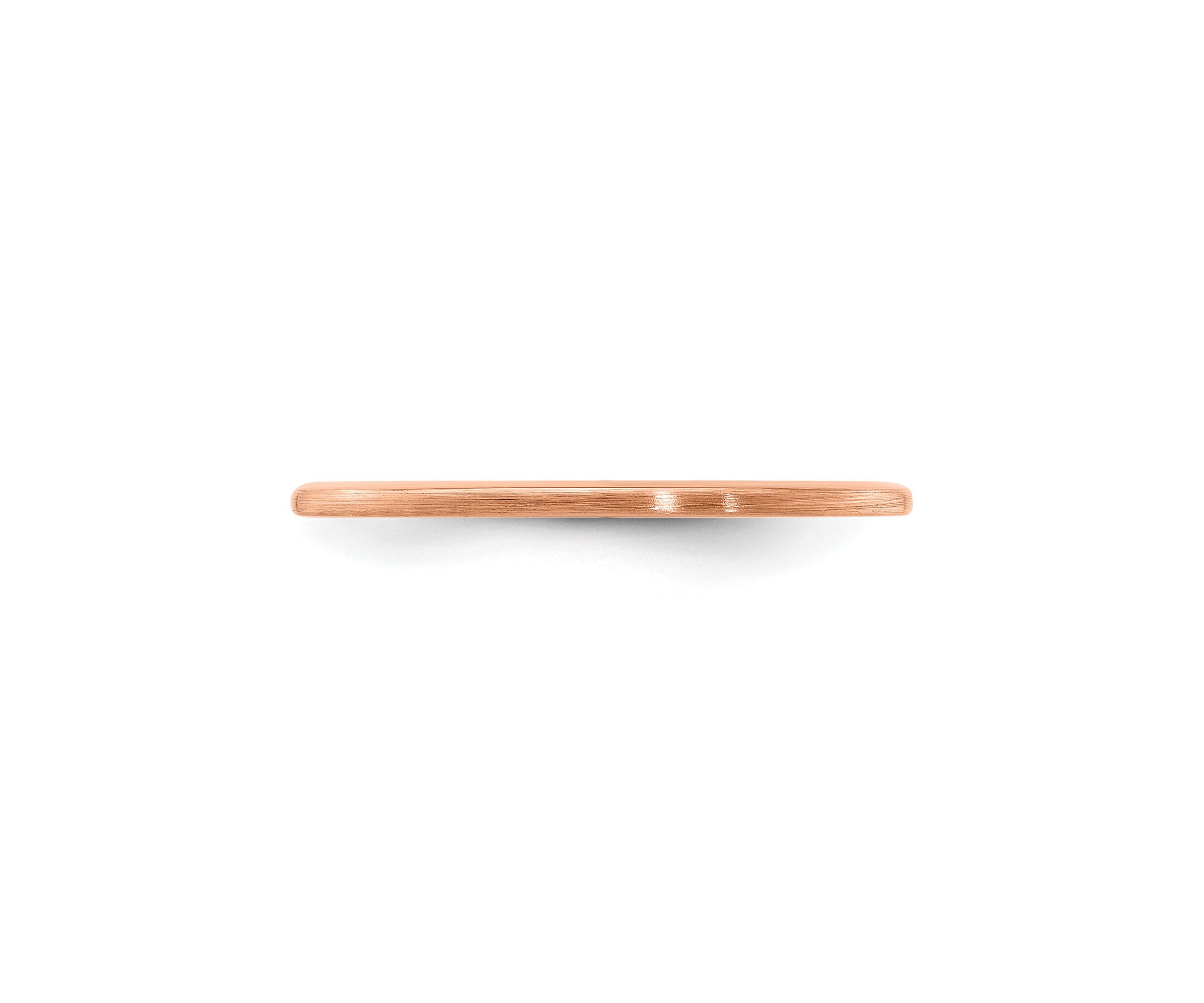 10K Gold 1.2mm Half Round Satin Stackable Band