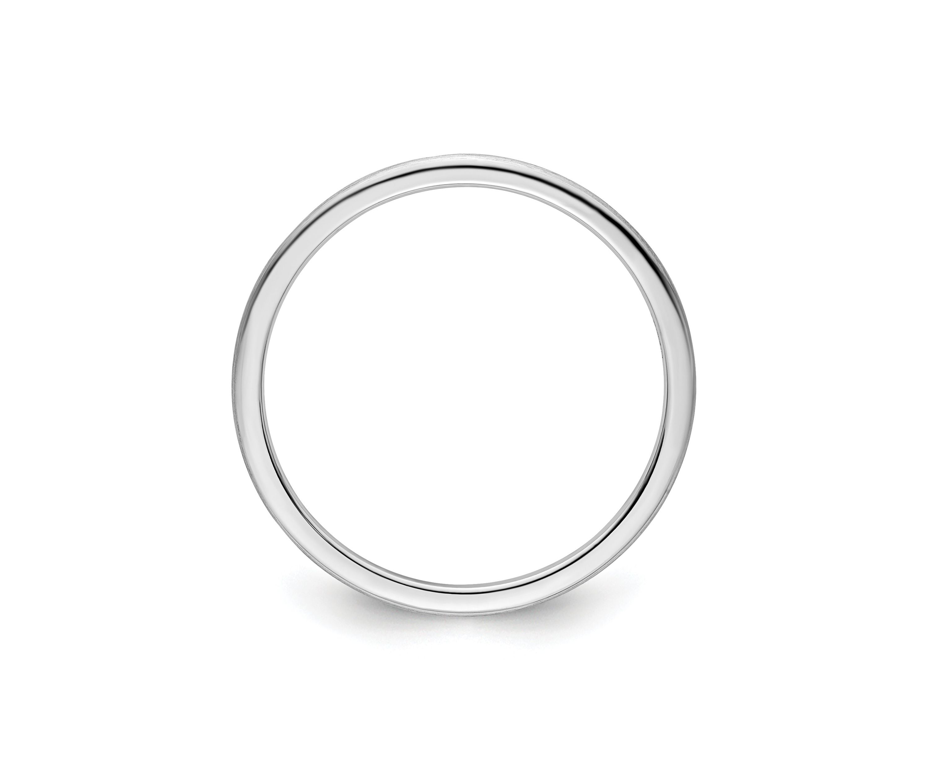 10K Gold 1.2mm Half Round Satin Stackable Band