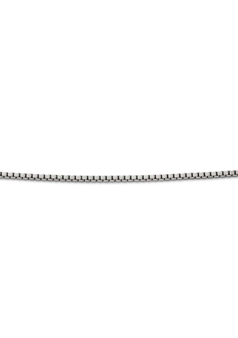 14K White Gold Adjustable Box Chain
