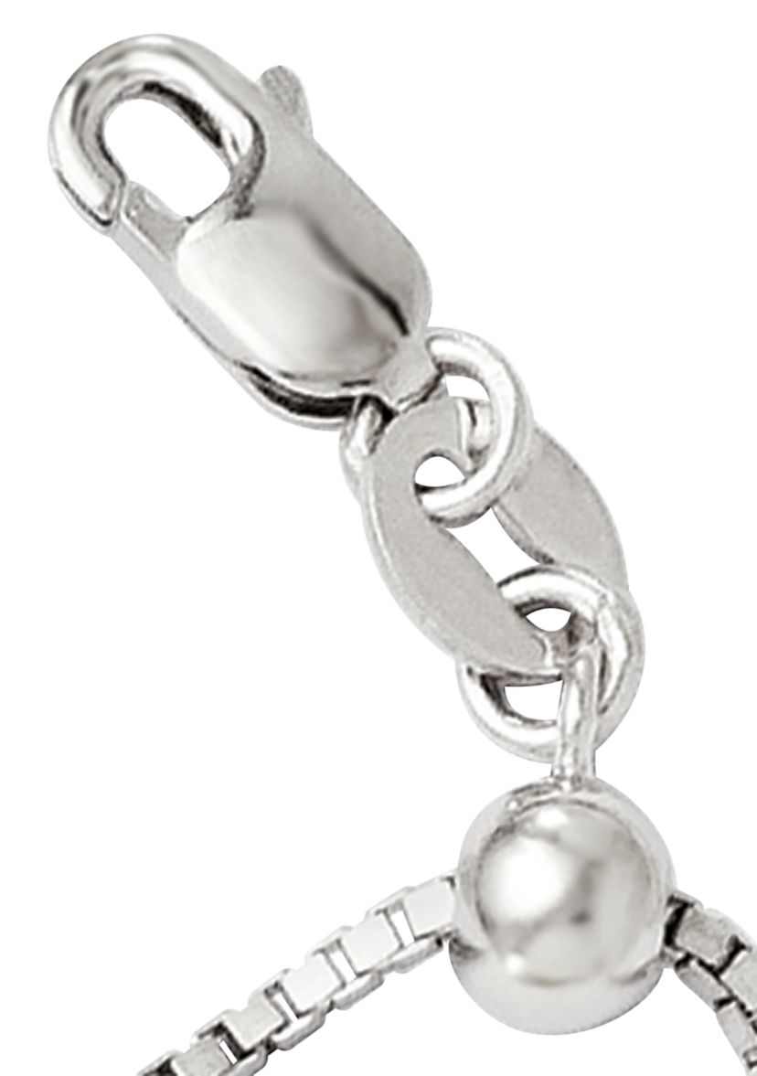 14K White Gold Adjustable Box Chain