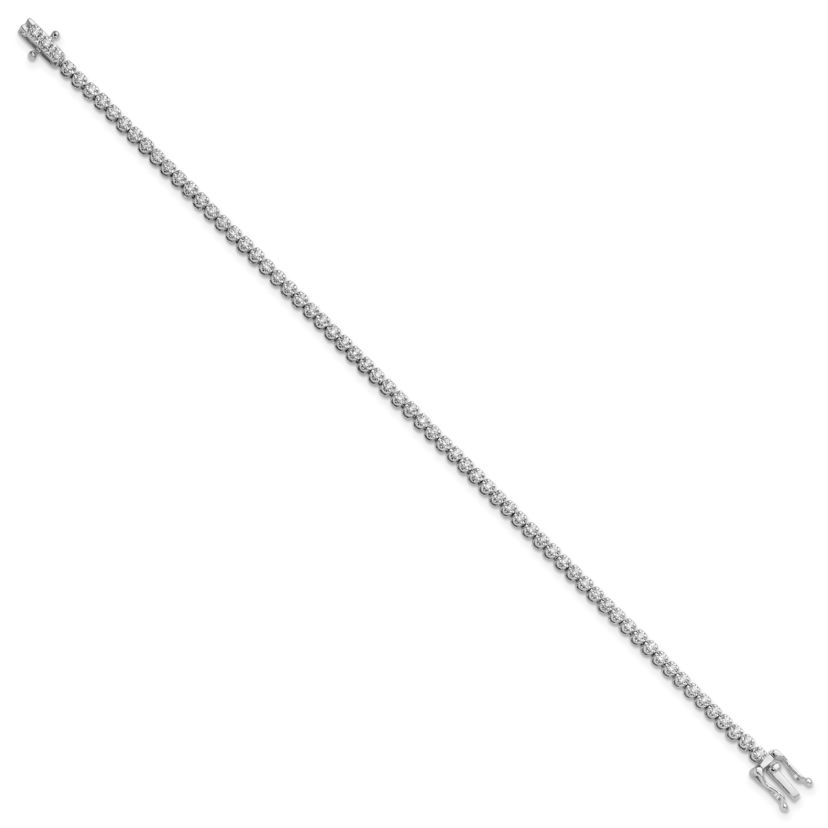 Lab Created 1.039 ct. t.w. Lab Grown Diamond Tennis Bracelet in 14K White Gold