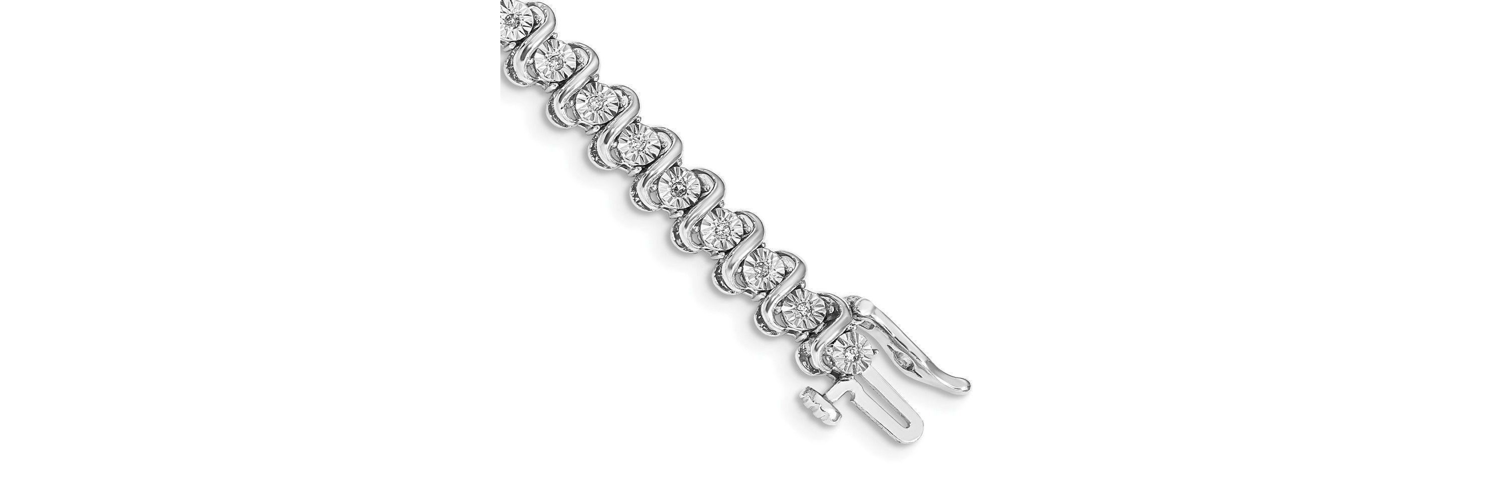 1/4 ct. t.w. Diamond Bracelet in 14K White Gold