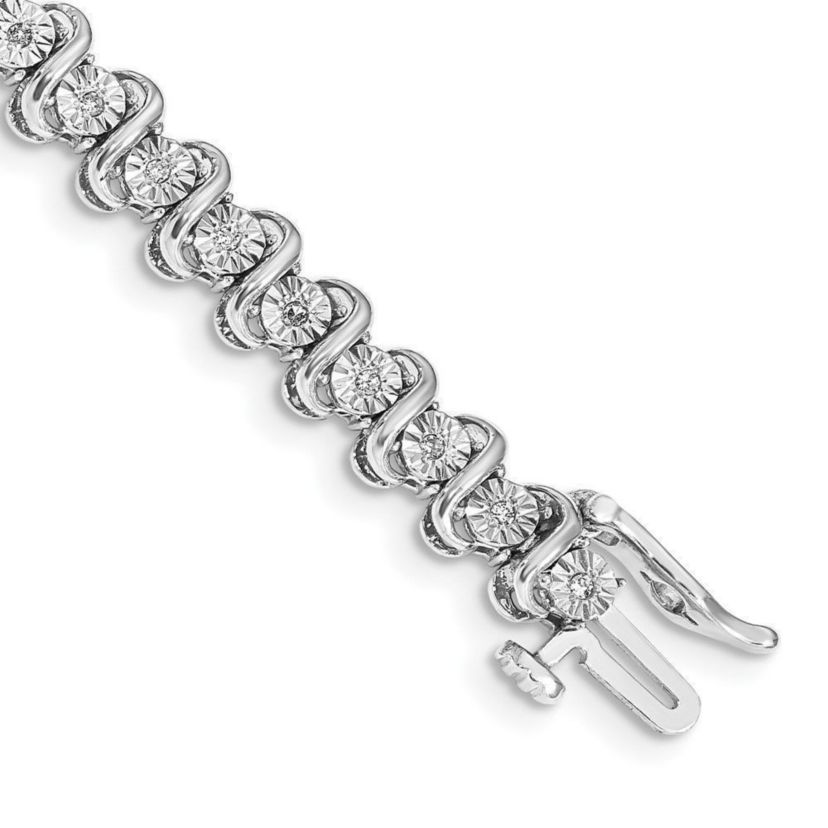 1/4 ct. t.w. Diamond Bracelet in 14K White Gold