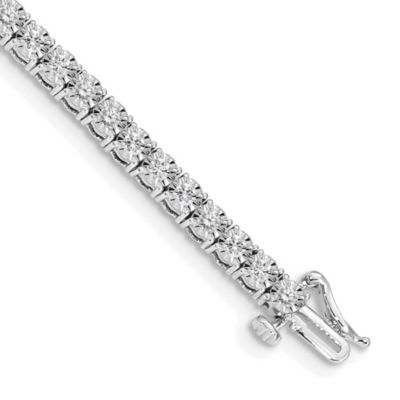 Belk & Co Lab Created 2.021 ct. t.w. Lab Grown Diamond Tennis Bracelet in 14K White Gold