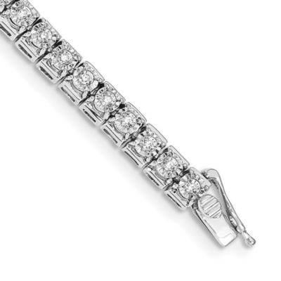 Belk & Co 2.016 ct. t.w. Diamond Tennis Bracelet in 14K White Gold